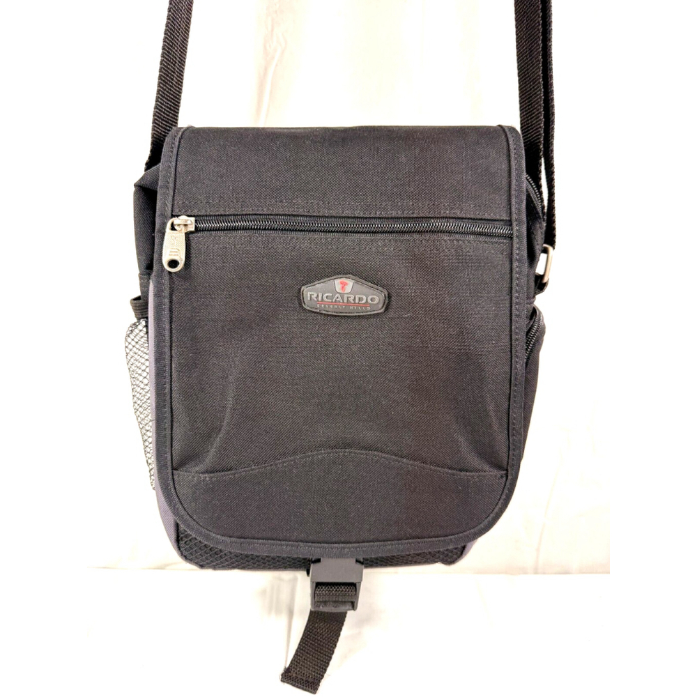 Ricardo Beverly Hills black adjustable Crossbody organizer travel bag black